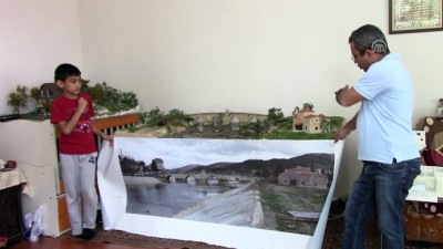 modeller - Diorama çalışmaları için evini atölyeye çevirdi - ADIYAMAN  Videosu