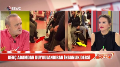 Genç adamdan duygulandıran insanlık dersi 