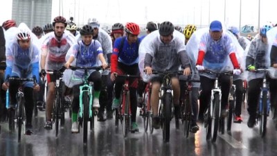 korfez - 150 kişilik bisiklet grubu Osmangazi Köprüsü’nden geçti  Videosu
