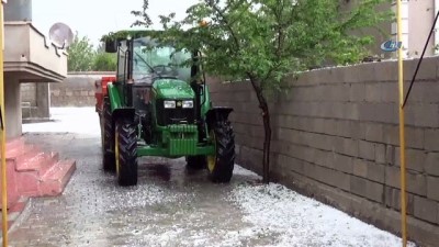 yagan -  Sorgun’da dolu yağışı ilçeyi beyaza bürüdü Videosu
