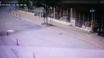  Alkollü sürücü iş yerine girdi 