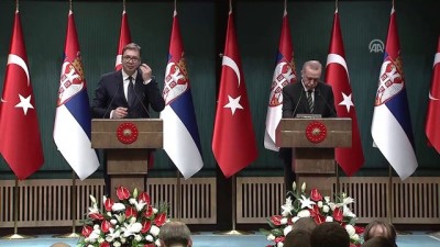 Cumhurbaşkanı Erdoğan: 'Belgrad-Saraybosna otoyolu projesi bir dostluk ve barış projesidir' - ANKARA