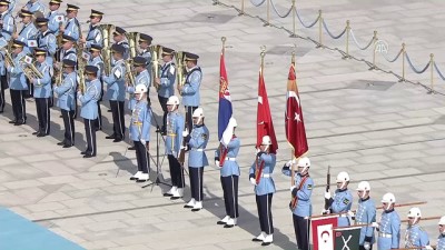 Cumhurbaşkanı Erdoğan, Sırbistan Cumhurbaşkanı Vucic’i resmi törenle karşıladı - ANKARA