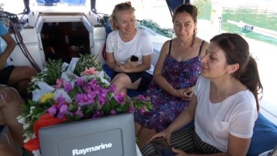  Bodrum’dan barış için yelken açan 4 kadın Alanya’da mola verdi 