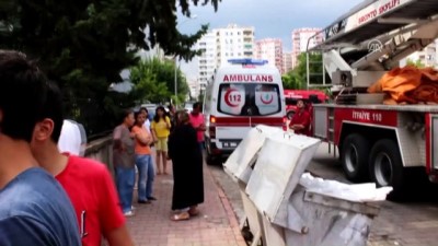 kadin hasta - Yangında çocuklarını kurtaran kadın yaralandı - ADANA Videosu