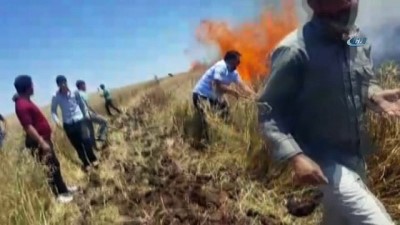  Maçı kaçırma pahasına yangına müdahale ettiler