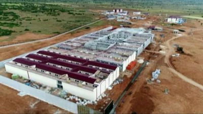 cezaevleri -  Elmalı’da 2 bin 300 mahkum kapasiteli 2 cezaevinin inşaatı havadan görüntülendi  Videosu