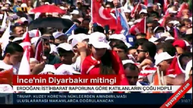 recep tayyip erdogan - Erdoğan'dan İnce'nin Diyarbakır mitingine ilişkin açıklama Videosu