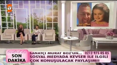 Esra Erol'dan Murat Boz'a teşekkür 