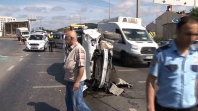 ticari arac -  Şile yolunda kaza: 2 yaralı  Videosu