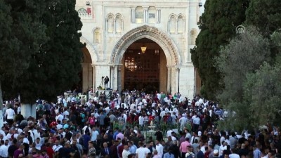 bayram namazi - 90 bin Müslüman bayram namazını Mescid-i Aksa'da kıldı - KUDÜS  Videosu