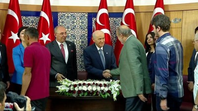 bayramlasma -  MHP Genel Başkanı Bahçeli, partililerle bayramlaştı Videosu