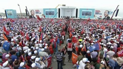 miting alani -  Başbakan Binali Yıldırım, muhalefet partilerine seslenerek, ' Ortada bir eseriniz yok. Millet neye göre size destek versin' Videosu