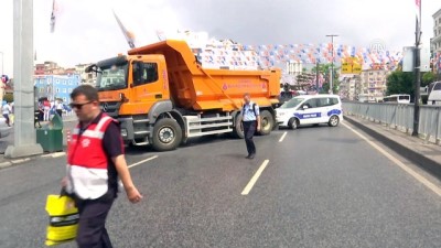 miting alani - Bazı yollar trafiğe kapatıldı - İSTANBUL  Videosu