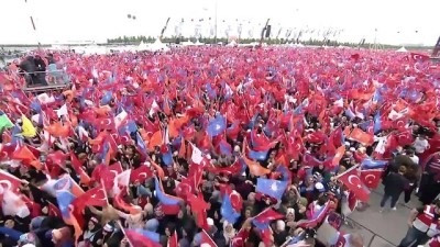 miting alani - Cumhurbaşkanı Erdoğan, helikopterle Yenikapı'ya geldi - İSTANBUL Videosu