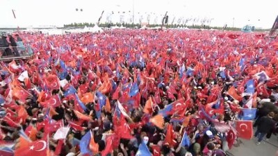 miting alani -  Cumhurbaşkanı Erdoğan, miting alanında Videosu