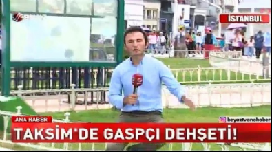 beyaz haber - Taksim'de gaspçı dehşeti! Videosu