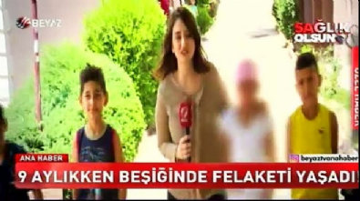 beyaz haber - 9 aylıkken beşiğinde felaketi yaşadı! Videosu