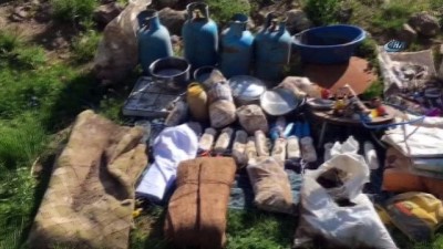 kuru fasulye -  Teröristlerin kış üslenme alanlarına operasyon...Tuzaklanan patlayıcılar böyle imha edildi  Videosu