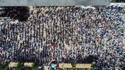 kalp krizi -  Ünlü Hoca Abdülmetin Balkanlıoğlu'nun cenazesi havadan görüntülendi Videosu