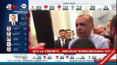 Erdoğan tebrikleri kabul ediyor