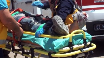 insaat alani -  Şanlıurfa’da üzerine demir düşen 3 işçi yaralandı Videosu