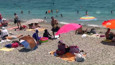 ozel guvenlik - Antalya'da sahillerde yoğunluk  Videosu