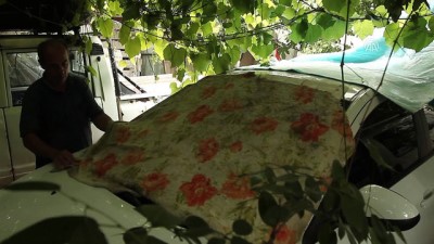 hava sicakligi - Araçlara dolu önlemi - KIRKLARELİ  Videosu