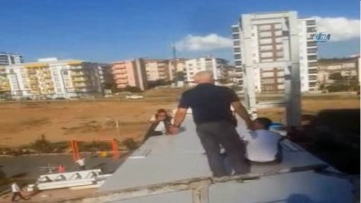 itfaiye merdiveni -  Kırıkkale’de üst geçitte intihar girişimi Videosu