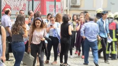 cati kati -  Mimar Sinan Güzel Sanatlar Üniversitesi’nde korkutan yangın  Videosu