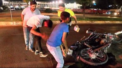 memur -  Motosikletin çarptığı çocuk ağır yaralandı Videosu