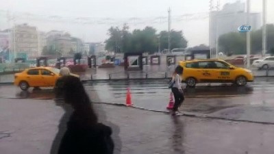 yagan -  İstanbul'da beklenen yağış başladı  Videosu
