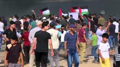 israil - Gazze'deki Büyük Dönüş Yürüyüşü gösterileri devam ediyor (4) - HAN YUNUS Videosu