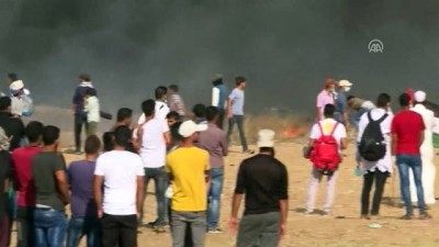 israil - Gazze'deki Büyük Dönüş Yürüyüşü gösterileri devam ediyor (5) - HAN YUNUS Videosu