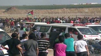 israil - Gazze'deki Büyük Dönüş Yürüyüşü gösterileri devam ediyor (7) - GAZZE Videosu