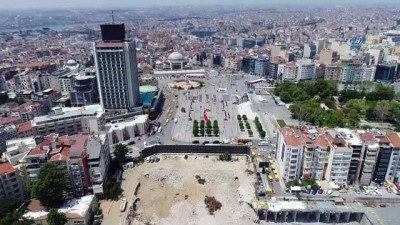 sinema salonu -  Taksim'de yıkımı tamamlanan AKM havadan görüntülendi  Videosu