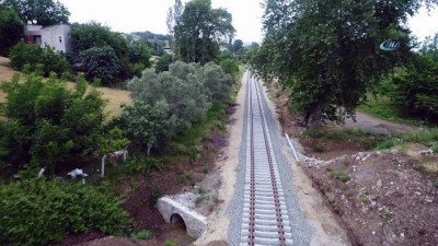  90 yıllık demiryolu hattı yenileniyor 