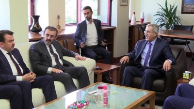 AK Parti Parti Sözcüsü Ünal, Rektör Prof. Dr. Niyazi Can’ı ziyaret etti - KAHRAMANMARAŞ