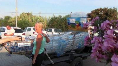 yuzme - Atık pet şişelerden yapılan tekne denize indirildi - MUĞLA Videosu