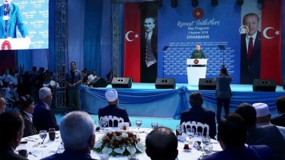 Cumhurbaşkanı Erdoğan'ın iftar programında konuşmasına ara vermesi - DİYARBAKIR 