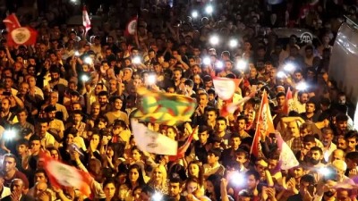 HDP mitinginde terör örgütü PKK propagandası - BATMAN 