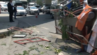  Kaldırımda beklerken üzerine asansör düştü.. O anlar kamerada 