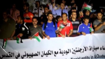 protesto -  - Gazze'den Arjantin'e, “israil'le Maç Yapmayın” Çağrısı  Videosu