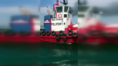 deniz polisi - Yalova açıklarında yanan yat battı Videosu