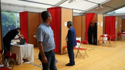 secim sandigi -  - Fransa’da ilk oylar kullanılmaya başlandı  Videosu