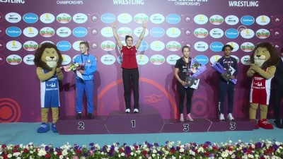 milli guresci - 23 Yaş Altı Avrupa Güreş Şampiyonası - Milli güreşçi Zeynep Yetgil altın madalya kazandı - İSTANBUL Videosu