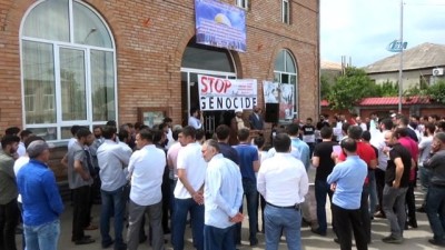 protesto -  - Gürcistan’dan Filistin’e destek gösterisi Videosu