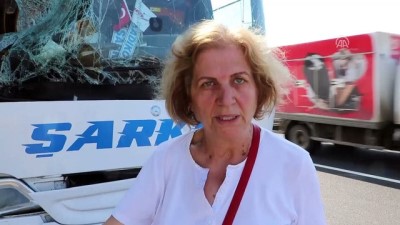 jandarma - Yakıt tankeriyle yolcu otobüsü çarpıştı: 10 yaralı - TEKİRDAĞ  Videosu