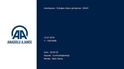 ilham - Erdoğan-Aliyev görüşmesi - BAKÜ  Videosu