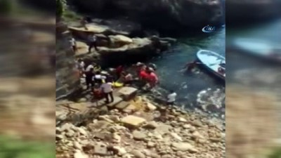 bogulma tehlikesi -  Boğulma tehlikesi geçiren genç son anda kurtarıldı Videosu